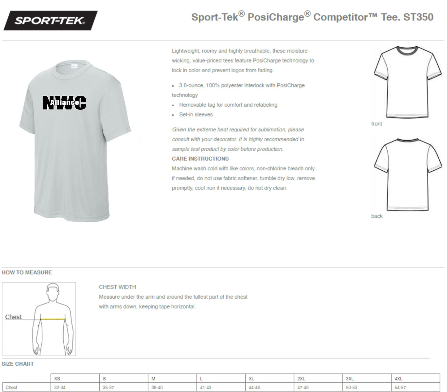 NWC Adult DriFit Training Shirt