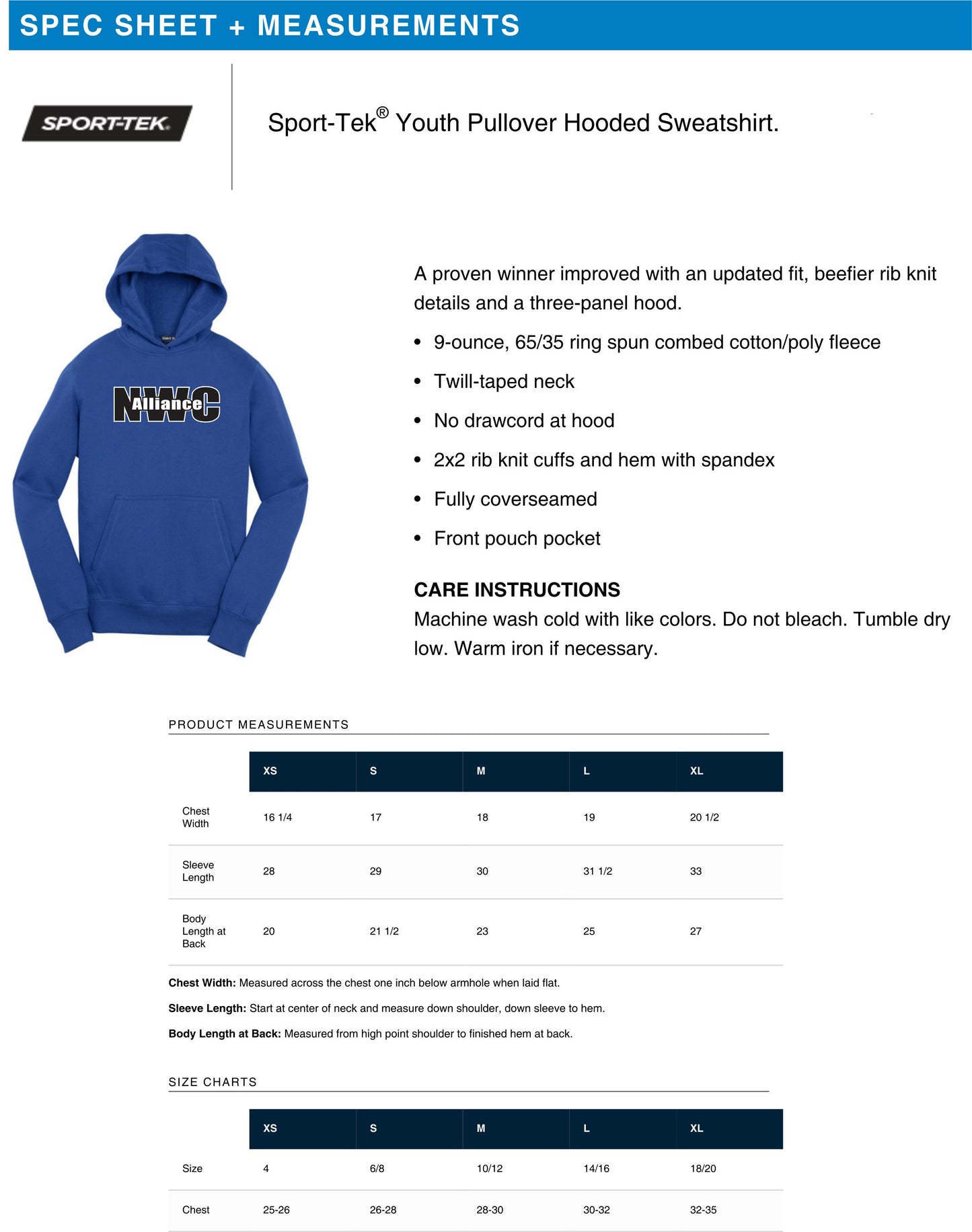 Youth Hooded Sweatshirt