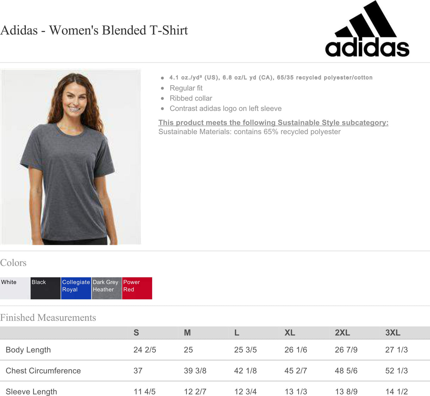 Adidas - Women's Blended T-Shirt