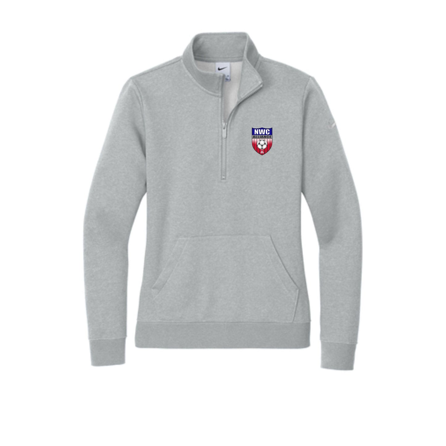 Nike Ladies Club Fleece Sleeve Swoosh 1/2-Zip